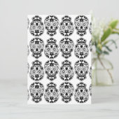 Calavera suikerschedel candy_floraal Mexicaanse ca Kaart (Staand voorkant)