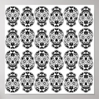 Calavera-suikerschedel snoep_flormexican calavera poster