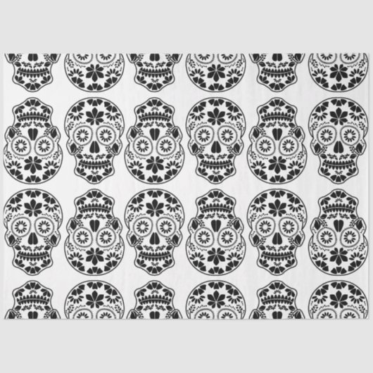 Calavera-suikerschedel snoep_flormexican calavera tissuepapier (Voorkant)