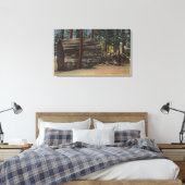 Calaveras Big Trees State Park Canvas Afdruk (Insitu (Slaapkamer))