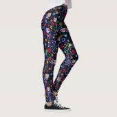 Calaveras Cats Dag van de Dode Pop Leggings (Rechts)