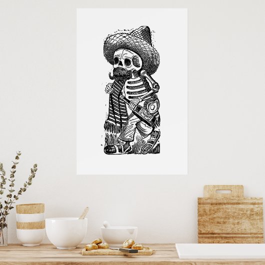 Calaveras Van de Heap door José Guadalupe Posada Poster (Keuken)