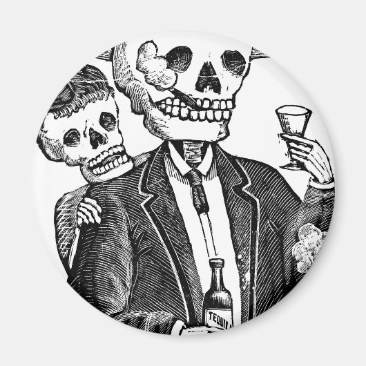 Calaveras van Guadalajara, Mexico Magneet (Voorkant)