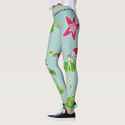 Calça legging com desenho de Capoeira (Gauche)
