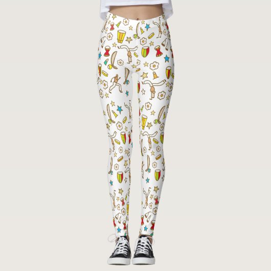 Calça legging com desenho de Capoeira (Devant)