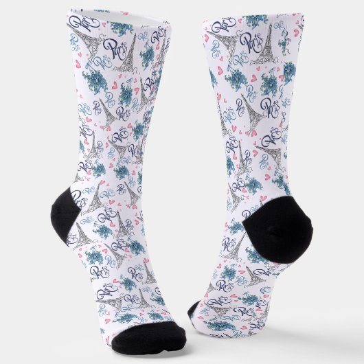 Calcetines de estampado integral de parís  sokken (Gebogen)