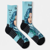 Calcetines Lady Acuario – Toque astrológico en tu Sokken (Rechts)
