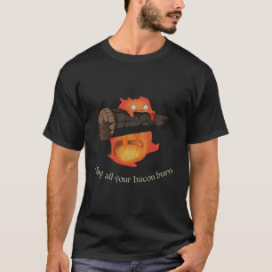 Calcifer kan al uw spek verbranden esthetisch t-shirt