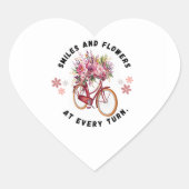 Calcomanía, Forma Corazón con frase motivacional  Hart Sticker (Voorkant)