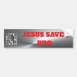Calcomanía Para Auto Jezus redt broer Jezus Christ Bumpersticker