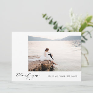 Calcul délicat Carte de remerciements Mariage simp