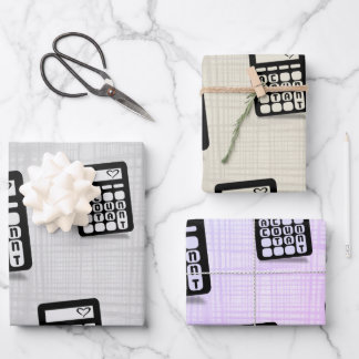 Calculateur Comptable Papier d'enveloppement cardi