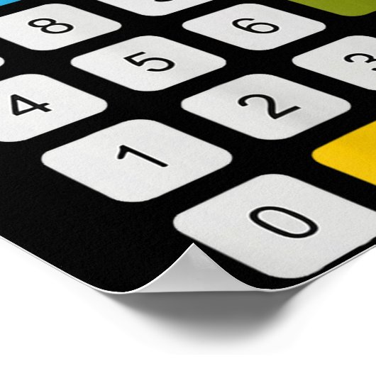 Calculator 67 Six Seven Funny Math Meme  Poster (Hoek)