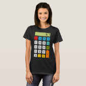 Calculator 67 Six Seven Funny Math Meme T-shirt (Voorkant volledig)