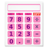 Calculator Foto Afdruk (Voorkant)