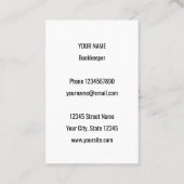 Calculator logo boekhouder visitekaartje template (Achterkant)