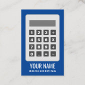 Calculator logo boekhouder visitekaartje template (Voorkant)