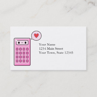 Calculator Love Visitekaartje