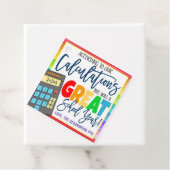 Calculator Teacher Appreciation Gift Labels (In situ)