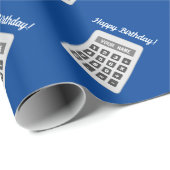 Calculator tekening Verjaardag inpakpapier (Rol Hoek)