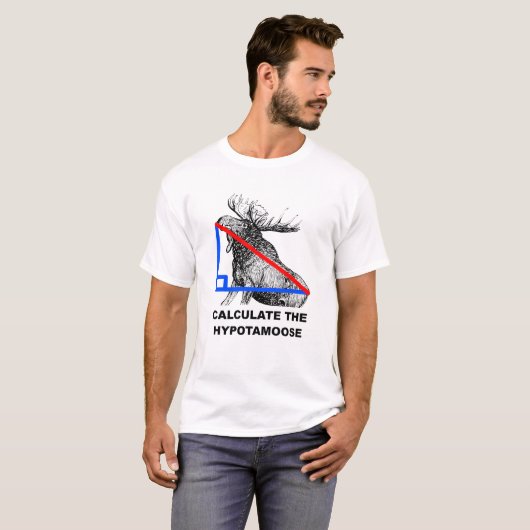 Calculez le Tshirt Drôle d'Hypotamoose (Devant entier)