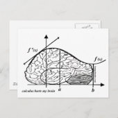 Calculus Hurts my Brain Briefkaart (Voorkant / Achterkant)