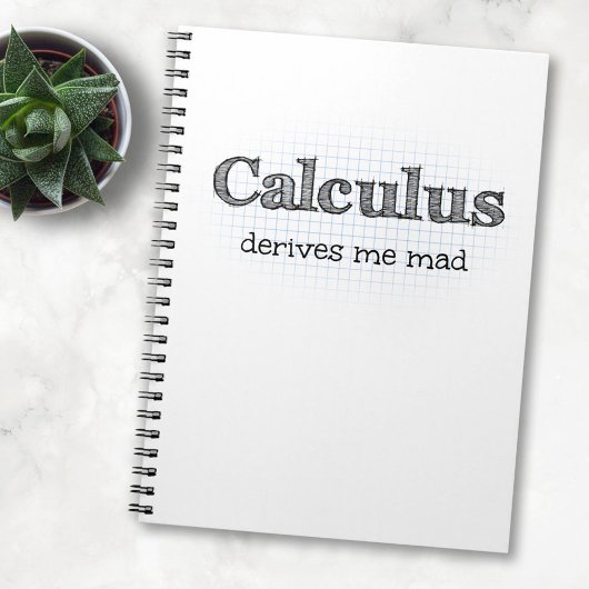 Calculus leidt tot mijn Mad - Funny Wiskunde noteb Notitieboek