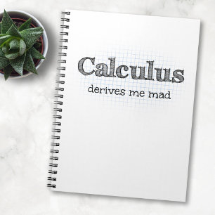 Calculus leidt tot mijn Mad - Funny Wiskunde noteb Notitieboek