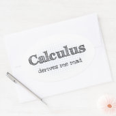 Calculus Me Dérive Mad Math Stickers Humour (Enveloppe)