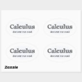 Calculus Me Dérive Mad Math Stickers Humour (Feuille)