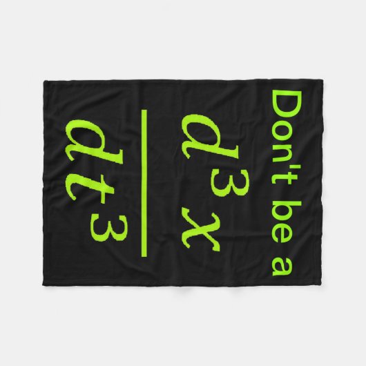 Calculus Physics Joke  Fleece Deken (Voorkant (Horizontaal))