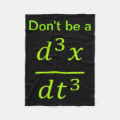 Calculus Physics Joke  Fleece Deken (Voorkant)