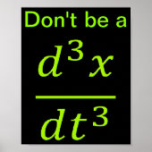 Calculus Physics Joke  Poster (Voorkant)