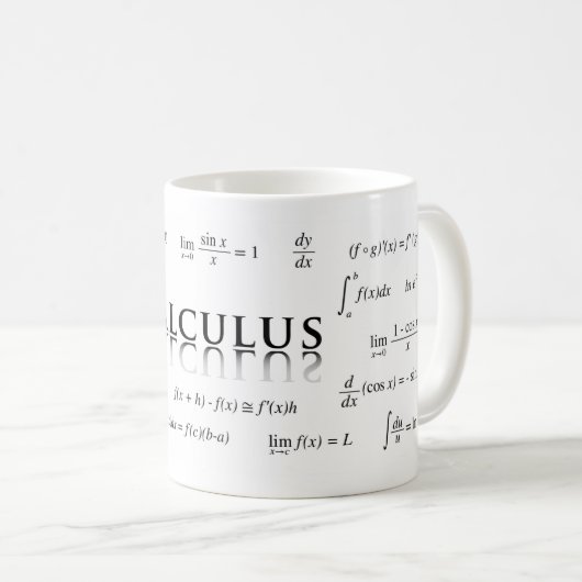 Calculus Vergelijkingen Koffie Mok (aangepast) (Voorkant rechts)