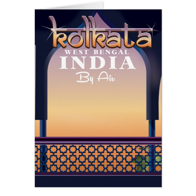 Calcutta - Affiche de vacances du Bengale Occident (Devant)