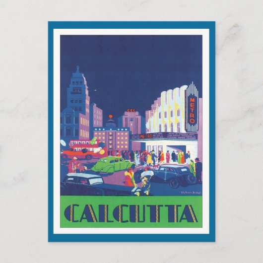  Calcutta Kolkata India Briefkaart (Voorkant)