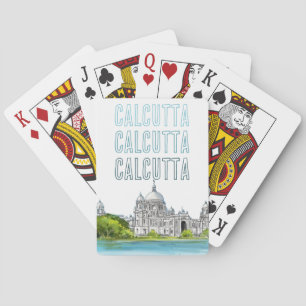 Calcutta "Victoria Memorial" Kolkata Bengali Pokerkaarten