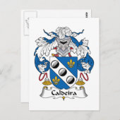 Caldeira Family Crest Briefkaart (Voorkant / Achterkant)