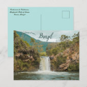 Caldeirão Waterval in Brazilië Briefkaart (Voorkant / Achterkant)