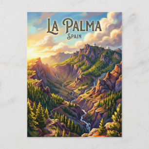 Caldera de Taburiente Nationaal Park Spanje Briefkaart