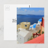 Caldera, Oia, Santorini, Griekenland Briefkaart (Voorkant / Achterkant)