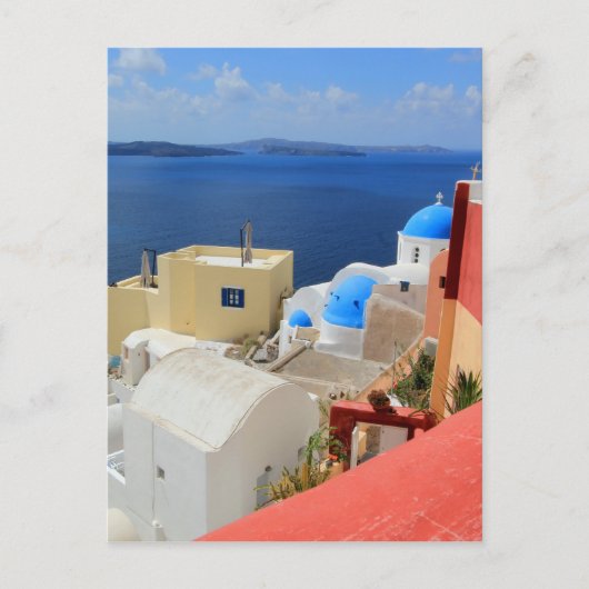 Caldera, Oia, Santorini, Griekenland Briefkaart (Voorkant)