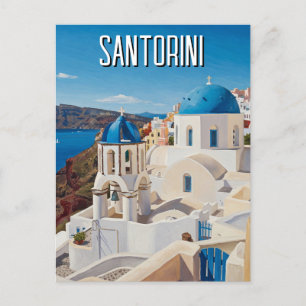 Caldera Uitzicht Santorini Griekenland Cycladen Re Briefkaart