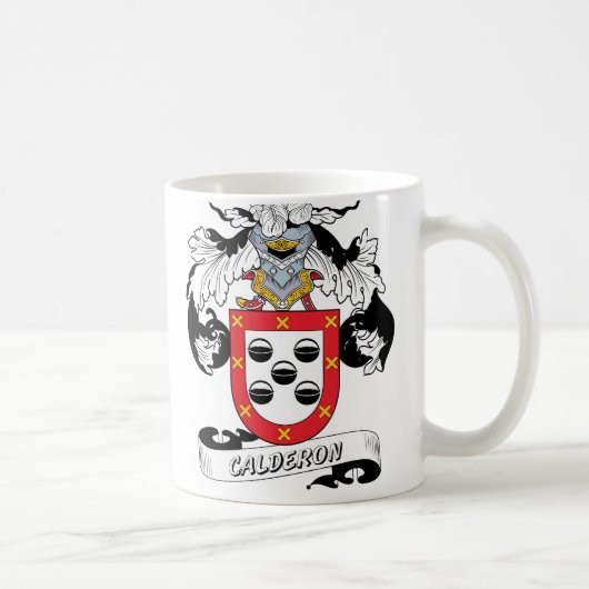 Calderon Family Crest Koffiemok (Rechts)