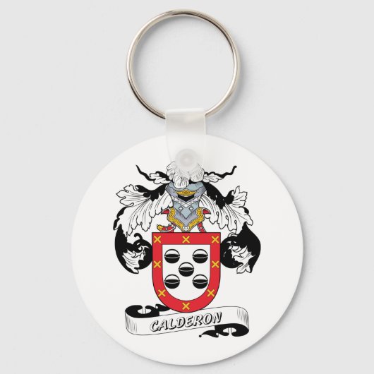 Calderon Family Crest Sleutelhanger (Voorkant)