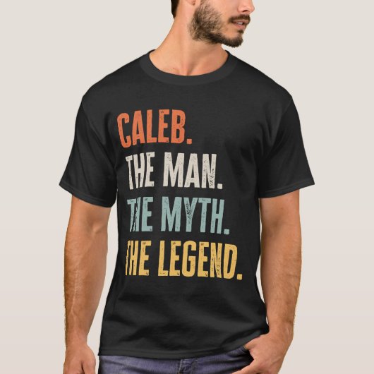 Caleb: Beste man Myth Legend Beste naam Caleb T-shirt (Voorkant)