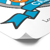 Caleb boys C nom et signifiant affiche en crête or (Coin)