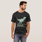 Caleb Dinosaur T Rex Name T-shirt (Voorkant volledig)
