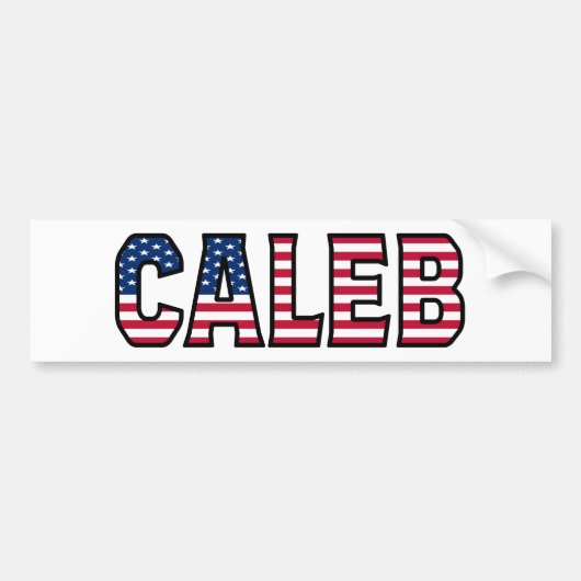 Caleb Name Vorname USA Aufkleber Sticker Auto (Voorkant)