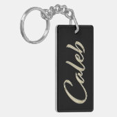 Caleb Name whitegold Porte-clés (Devant gauche)